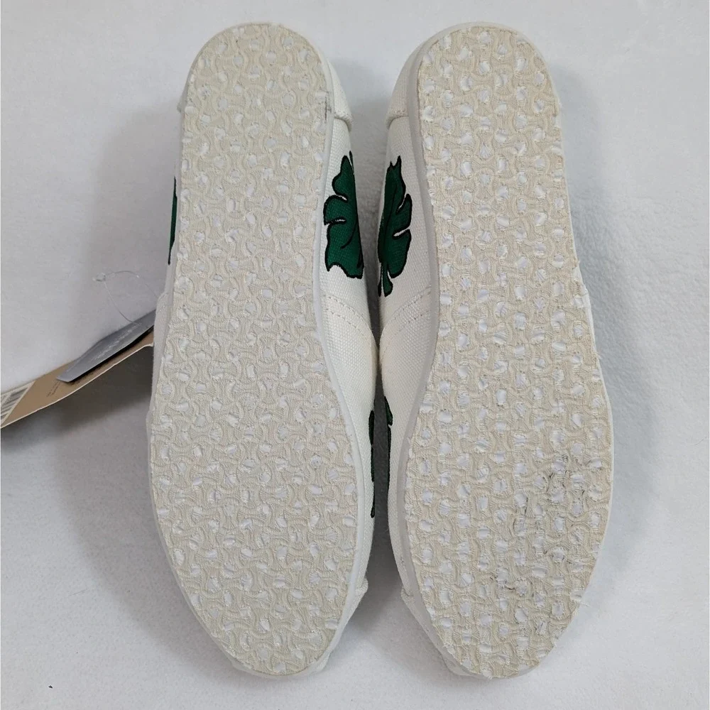 NEW Custom Hand Painted Tom Monstera Leaves Venice Collection Slip On Shoes 7.5‎ - Picture 4 of 12